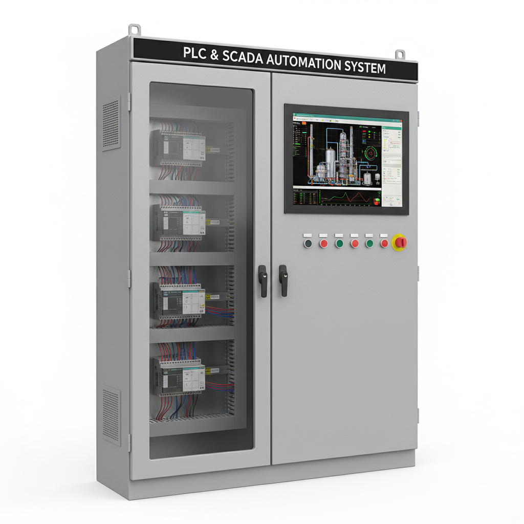 7 PLC Panel with SCADA Automation System